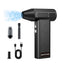 SUITU ST - 8113 Outdoor Turbine Fan Home Lithium - ion Dust Blower Handheld Hair Dryer, Style: Blower+Vacuum Cleaner Black - British D'sire