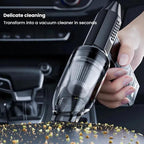 SUITU ST - 8113 Outdoor Turbine Fan Home Lithium - ion Dust Blower Handheld Hair Dryer, Style: Blower+Vacuum Cleaner Black - British D'sire
