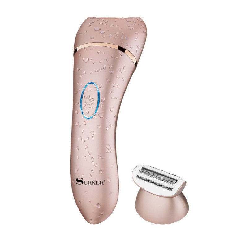 Suker SK - 517 Electric Water Eluting Hair Removal Device Women Household Hair Plucker Multifunctional Two - In - One Shaver Epilator(Pink) - British D'sire Main image