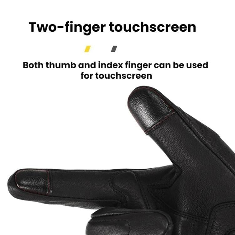 SULAITE Motorcycle Sheepskin Protective Breathable Full-Finger Gloves, Style: For Summer(M) - British D'sire