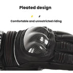SULAITE Motorcycle Sheepskin Protective Breathable Full-Finger Gloves, Style: For Summer(M) - British D'sire