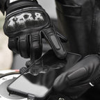 SULAITE Motorcycle Sheepskin Protective Breathable Full-Finger Gloves, Style: For Summer(XL) - British D'sire