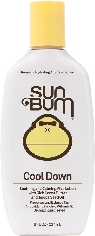 Sun Bum Cool Down After Sun Lotion, Made with Aloe Vera and Cocoa Butter to Soothe and Hydrate, Vegan and Cruelty Free, 237ml - British D'sire