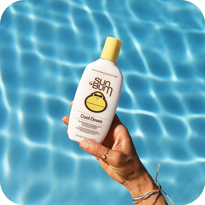 Sun Bum Cool Down After Sun Lotion, Made with Aloe Vera and Cocoa Butter to Soothe and Hydrate, Vegan and Cruelty Free, 237ml - British D'sire