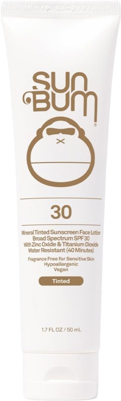 Sun Bum Mineral SPF 30 Tinted Sunscreen Face Lotion | Vegan and Reef Friendly (Octinoxate & Oxybenzone Free) Broad Spectrum Natural Sunscreen with UVA/UVB Protection | 1.7 oz - British D'sire
