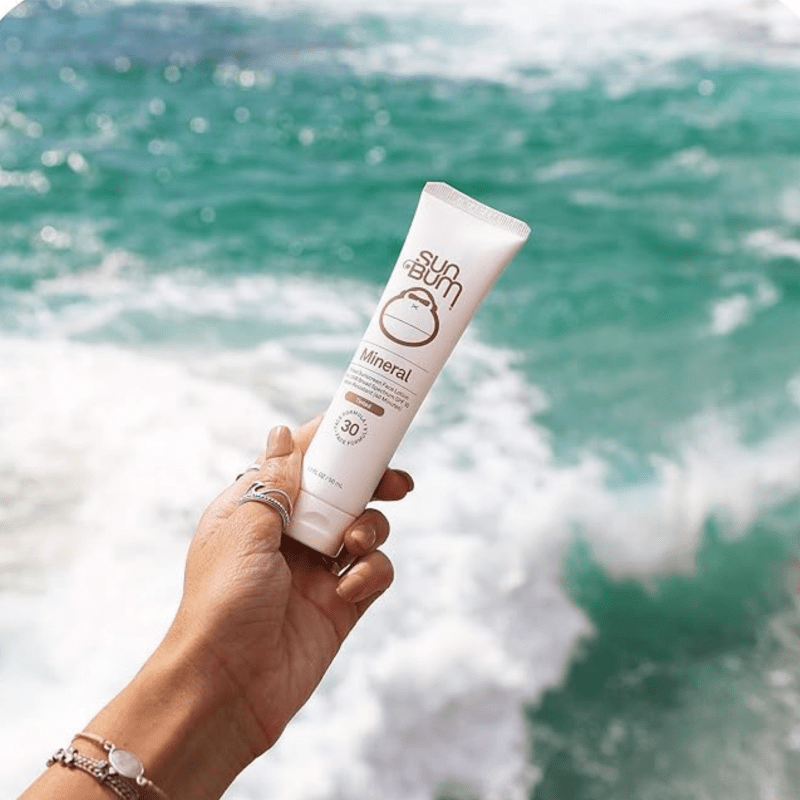 Sun Bum Mineral SPF 30 Tinted Sunscreen Face Lotion | Vegan and Reef Friendly (Octinoxate & Oxybenzone Free) Broad Spectrum Natural Sunscreen with UVA/UVB Protection | 1.7 oz - Moisturisers - British D'sire