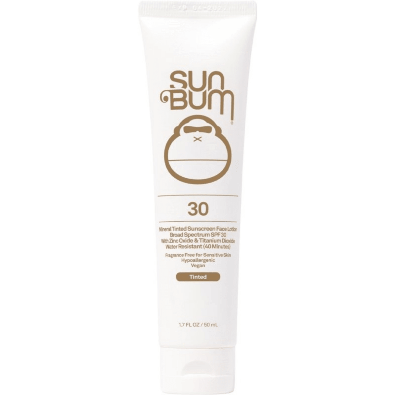 Sun Bum Mineral SPF 30 Tinted Sunscreen Face Lotion | Vegan and Reef Friendly (Octinoxate & Oxybenzone Free) Broad Spectrum Natural Sunscreen with UVA/UVB Protection | 1.7 oz - Moisturisers - British D'sire