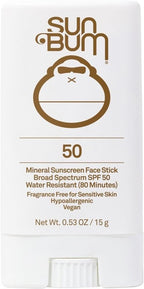 Sun Bum Mineral SPF 50 Sunscreen Face Stick | Vegan and Hawaii 104 Reef Act Compliant (Octinoxate & Oxybenzone Free) Broad Spectrum Natural Sunscreen with UVA/UVB Protection | .45 oz - British D'sire