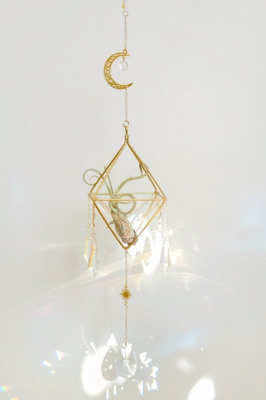 Sun, Moon and Star Crystal Airplant Suncatcher - Suncatchers - British D'sire Main image