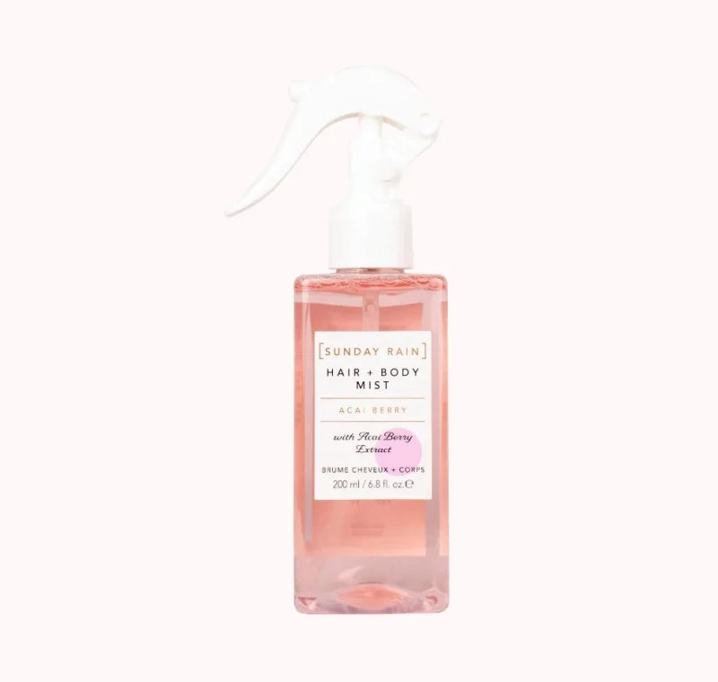 Sunday Rain Acai Berry Hair + Body Mist, 200ml - Hair and Body Mist - British D'sire