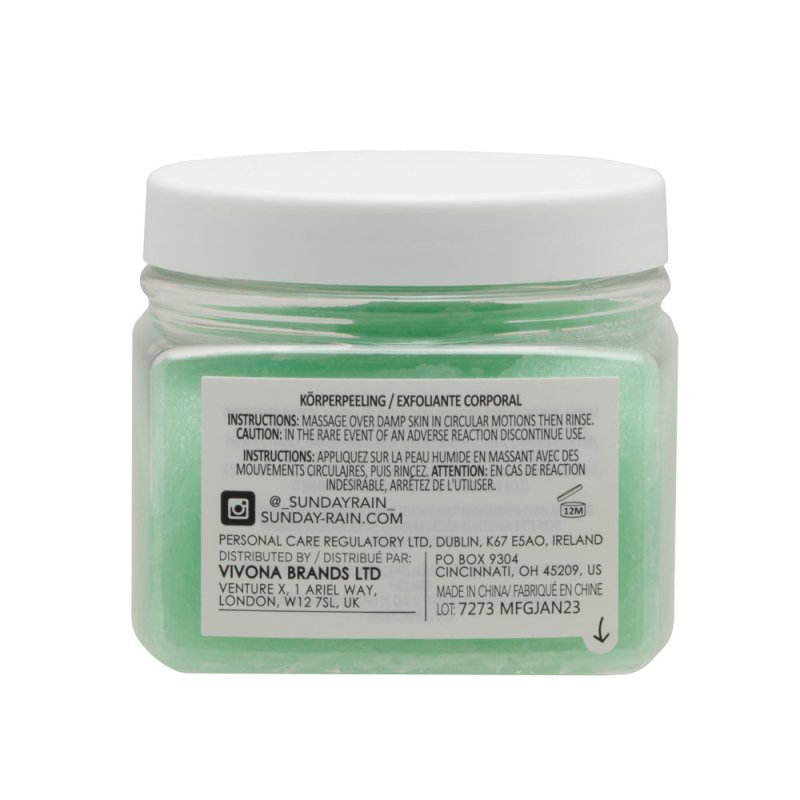 Sunday Rain Aloe Vera & Sweet Mint Polishing Body Scrub, 450ml - Body Scrub - British D'sire