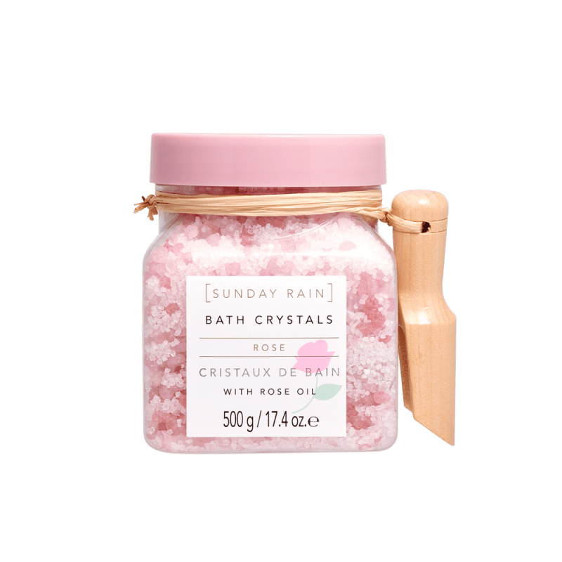 Sunday Rain Bath Crystals Rose, 500g - Bath Crystals - British D'sire Main image