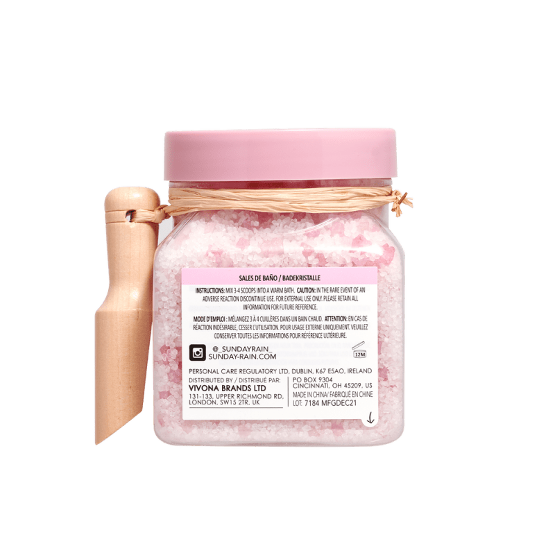 Sunday Rain Bath Crystals Rose, 500g - Bath Crystals - British D'sire