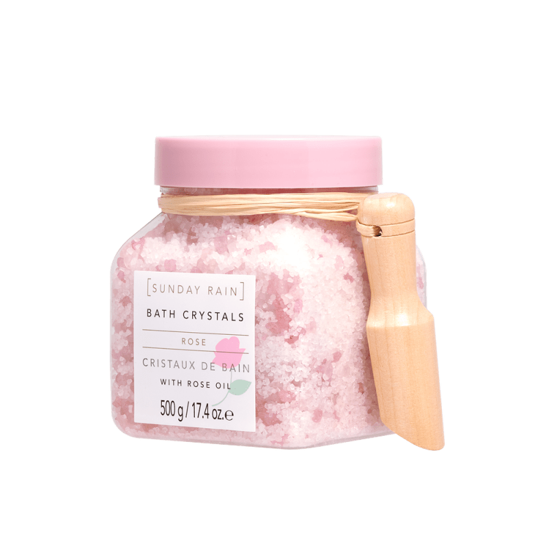 Sunday Rain Bath Crystals Rose, 500g - Bath Crystals - British D'sire