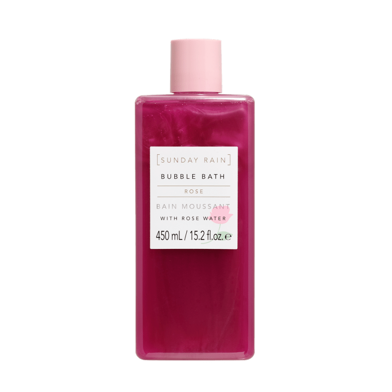 Sunday Rain Bubble Bath Rose, 450ml - Bubble Bath - British D'sire