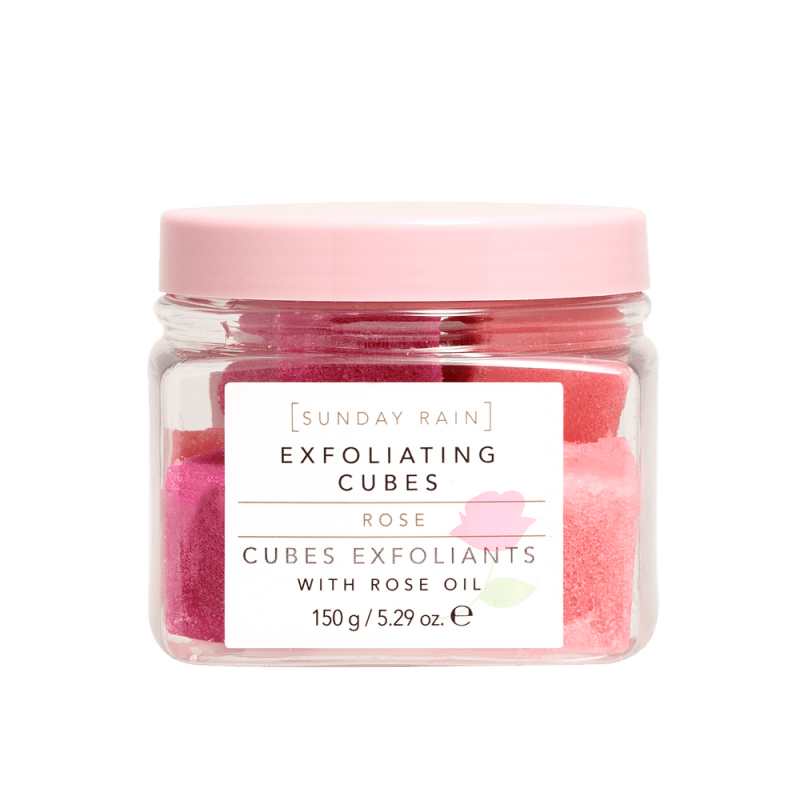 Sunday Rain Exfoliating Cubes Rose, 150g - Exfoliating Cubes - British D'sire Main image