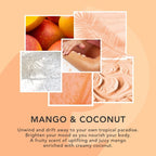 Sunday Rain Polishing Body Scrub for Extra Smooth & Soft Skin, Vegan and Cruelty - Free, Tropical Mango Butter and Coconut Oil, 265g - Body Scrub - British D'sire