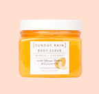 Sunday Rain Polishing Body Scrub for Extra Smooth & Soft Skin, Vegan and Cruelty - Free, Tropical Mango Butter and Coconut Oil, 265g - Body Scrub - British D'sire