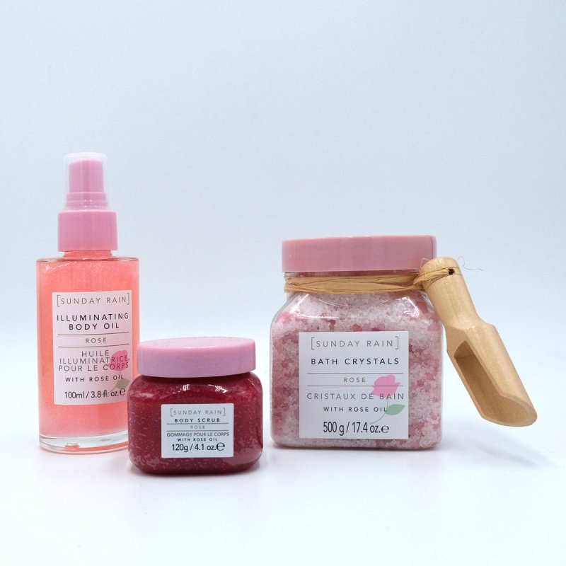 Sunday Rain Rose Fleur Trio - Bath & Body Gift Sets - British D'sire