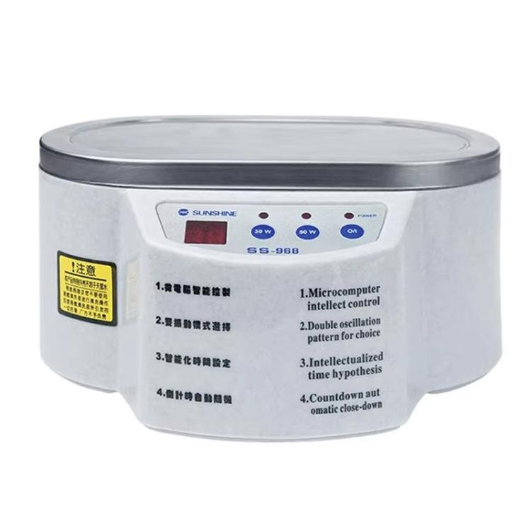SUNSHINE 968 Mini Jewellery Glasses Cleaner Ultrasonic Cleaner EU Plug - British D'sire