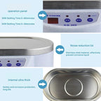 SUNSHINE 968 Mini Jewellery Glasses Cleaner Ultrasonic Cleaner EU Plug - British D'sire