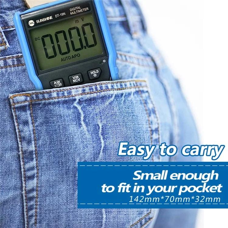 SUNSHINE DT - 19N Mini Smart Digital Multimeter With LCD Display Repair Tool Tester - British D'sire