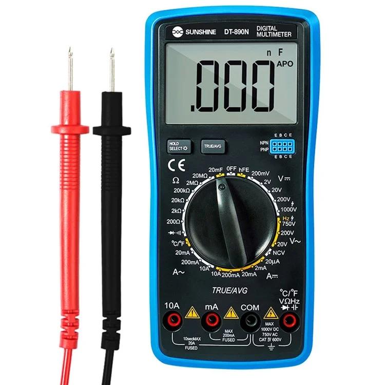 SUNSHINE DT - 890N High - precision Digital Multimeter Portable Repair Meter With Burn Protection - British D'sire Main image