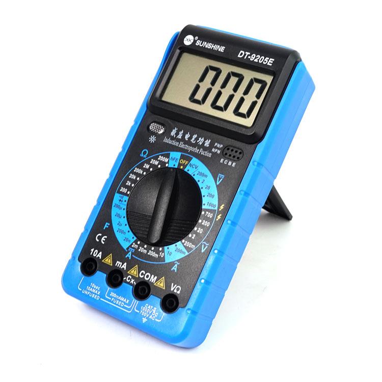 SUNSHINE DT - 9205E High - Precision Digital Multimeter For Measuring Current Voltage Portable Repair Electrician Meter With Burn Protection - British D'sire