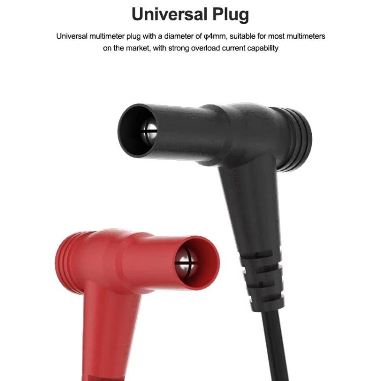 SUNSHINE SS - 024B Replaceable Stainless Steel Probe Tips Soft Silicone Multimeter Probe Tips - British D'sire