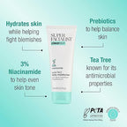 Super Facialist Pore - Fect Daily Moisturiser - Hydrate & Control Oil for Acne Treatment & Blackhead Remover with 3% Niacinamide, Tea Tree Oil & Prebiotics, Vegan Friendly 75ml - Moisturisers - British D'sire