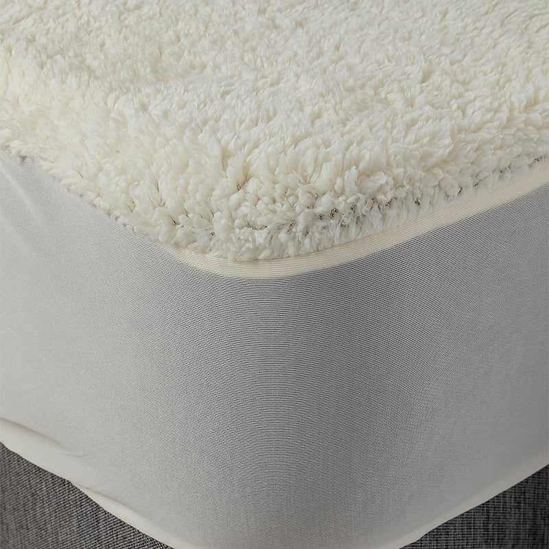 Super Soft Teddy Fitted Mattress Protector Underblanket Fitted Sheet Cover - British D'sire