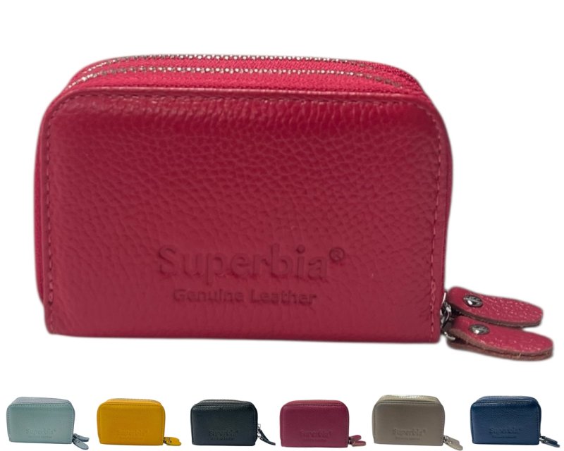 Superbia Genuine Leather RFID Blocking Zip Wallet - Bags - British D'sire