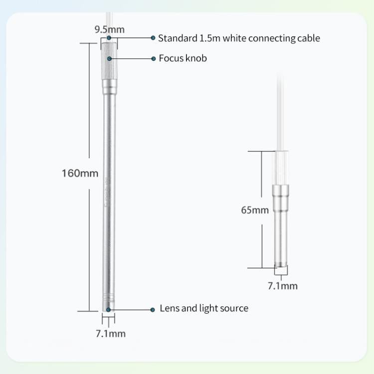 Supereyes Y002 200W HD USB Industrial Dispensing Machine Endoscope Electron Microscope(Silver) - British D'sire