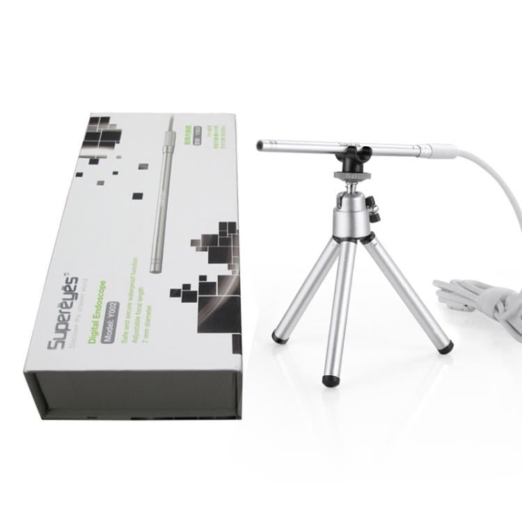 Supereyes Y002 200W HD USB Industrial Dispensing Machine Endoscope Electron Microscope(Silver) - British D'sire