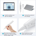 Supereyes Y008 Ear Nose Mouth Wireless Digital Electronic Endoscope - British D'sire