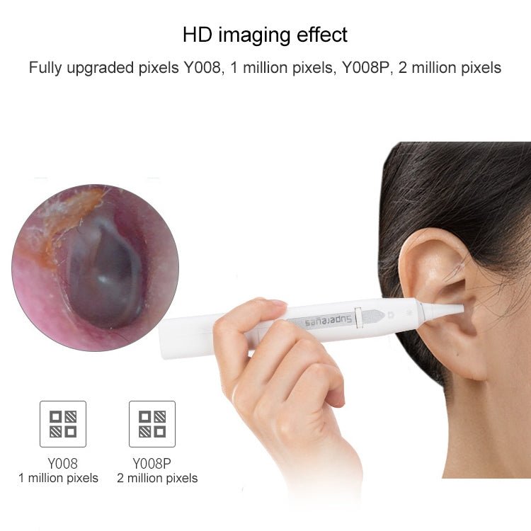 Supereyes Y008P Ear Nose Mouth Wireless Digital Electronic Endoscope - British D'sire