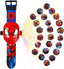 Superhero with 24 Figurines Projector Watch, Boy’s Electronic Watch, Projection Toys, Red - Kids watches - British D'sire