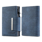 Suteni Denim Buckle Button Automatically Pops Out the Card Box(Blue) - British D'sire