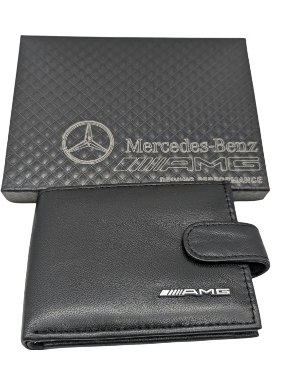 Swolit Merchandise Mercedes Black Genuine Leather Wallet Swolit, Gift Boxed - British D'sire