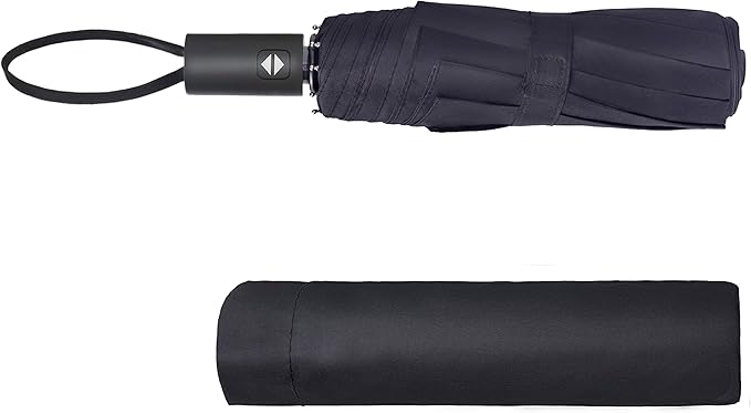 SYNHOK Compact Travel Folding Umbrella,Durable Rain Windproof Portable Umbrella with Strong Ribs Reinforced Canopy Ergonomic Handle Auto Open/Close - Man & Woman - Folding Umbrellas - British D'sire Main image