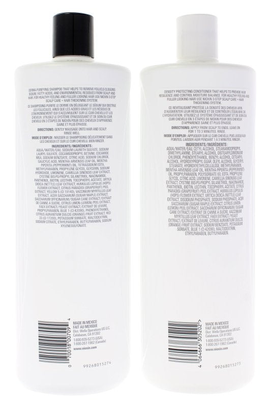 System 2 Duo by Nioxin for Unisex - 2 x 33.8 oz Shampoo, Conditioner - 33.8oz Shampoo, 33.8oz Conditioner - British D'sire