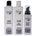 System 2 Kit by Nioxin for Unisex - 3 Pc 10.1oz Cleanser Shampoo, 10.1 oz Scalp Therapy Conditioner, 3.38oz Scalp and Hair Treatment - 10.1oz Cleanser Shampoo, 10.1 oz Scalp Therapy Conditioner, 3.38oz Scalp and Hair Treatment - British D'sire