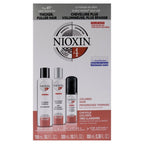 System 4 Kit by Nioxin for Unisex - 3 Pc 10.1oz Color Safe Cleanser Shampoo, 10.1 oz Color Safe Scalp Therapy Conditioner, 3.38oz Scalp and Hair Treatment - 10.1oz Color Safe Cleanser Shampoo, 10.1 oz Color Safe Scalp Therapy Conditioner, 3.38oz Scalp and Hair Treatment - British D'sire