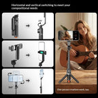 T01 Photography Mini Selfie Stick 69cm Extendable Tripod Bluetooth Remote Phone Holder Stand - Tripod - British D'sire