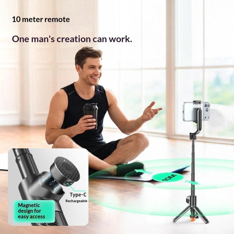 T01 Photography Mini Selfie Stick 69cm Extendable Tripod Bluetooth Remote Phone Holder Stand - Tripod - British D'sire