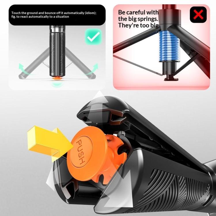 T01 Photography Mini Selfie Stick 69cm Extendable Tripod Bluetooth Remote Phone Holder Stand - Tripod - British D'sire