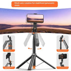 T02TK Bluetooth Remote Control Phone Tripod Stand 360 Degrees Rotation Selfie Stick Tripod - Tripod Stand - British D'sire