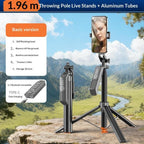 T02TK Bluetooth Remote Control Phone Tripod Stand 360 Degrees Rotation Selfie Stick Tripod - Tripod Stand - British D'sire