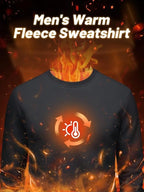 TACVASEN Men's Sweatshirts Warm Fleece Jumpers Sherpa Lined Pullover Sweater Classic Cotton Winter Sweatshirt - Hoodies & Sweatshirts - British D'sire