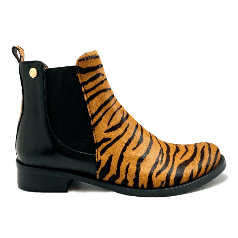 Taille -Tiger Cowhide Chelsey boot - Boot - British D'sire Main image